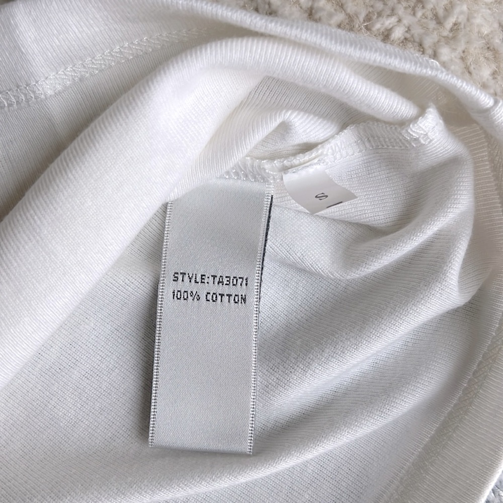 Sparkle "C" White Tee - Picture 3 of 9